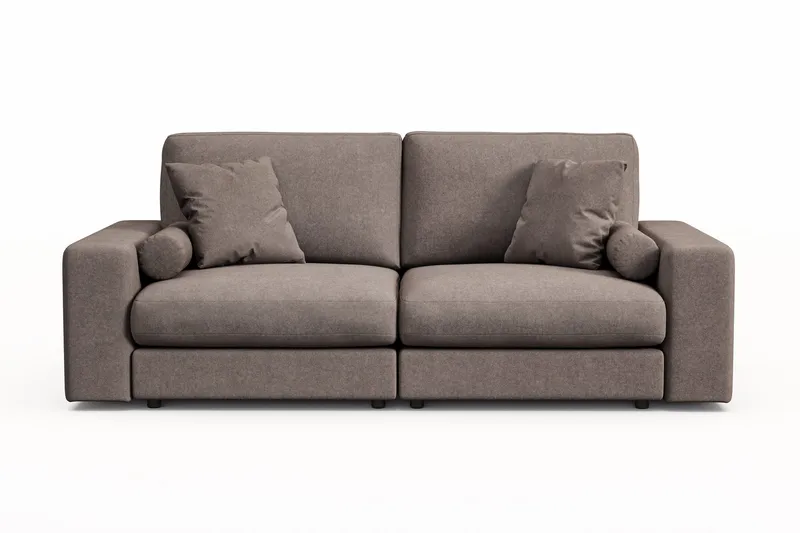 Arken Lyx 3-sits Djup Soffa i Tyg - Brun - Products - Möbler - Soffa - 3 sits soffa