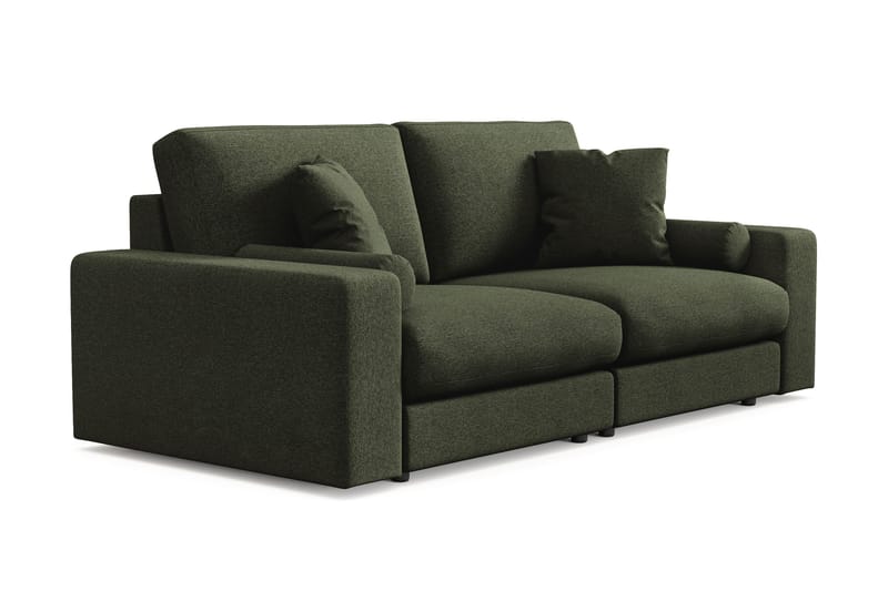Arken Lyx 3-sits Djup Soffa i Tyg - Grön - Products - Möbler - Soffa - 3 sits soffa