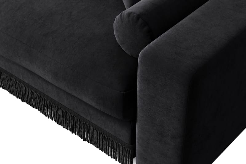 Arken Lyx 4-sits Djup Sammetssoffa - Svart - Products - Möbler - Soffa - Sammetssoffa