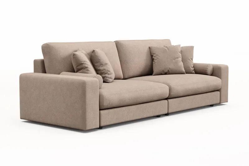Arken Lyx 4-sits Djup Soffa i Tyg - Beige - Products - Möbler - Soffa - 4 sits soffa