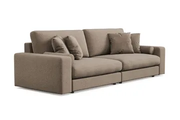 Arken Lyx 4-sits Djup Soffa i Tyg - Brun - Products - Möbler - Soffa - 4 sits soffa