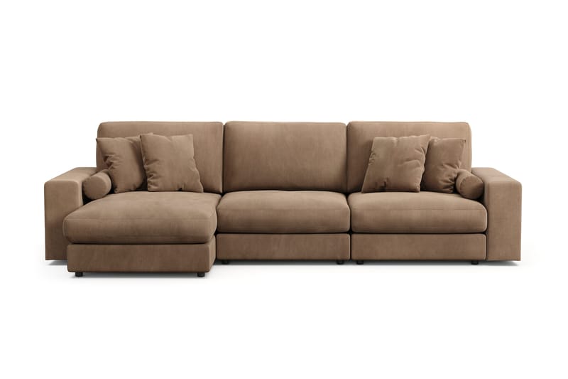 Arken Lyx 5-sits Vändbar L-formad Djup Divansoffa i Manchester - Brun - Products - Möbler - Soffa - Divansoffa & schäslongsoffa