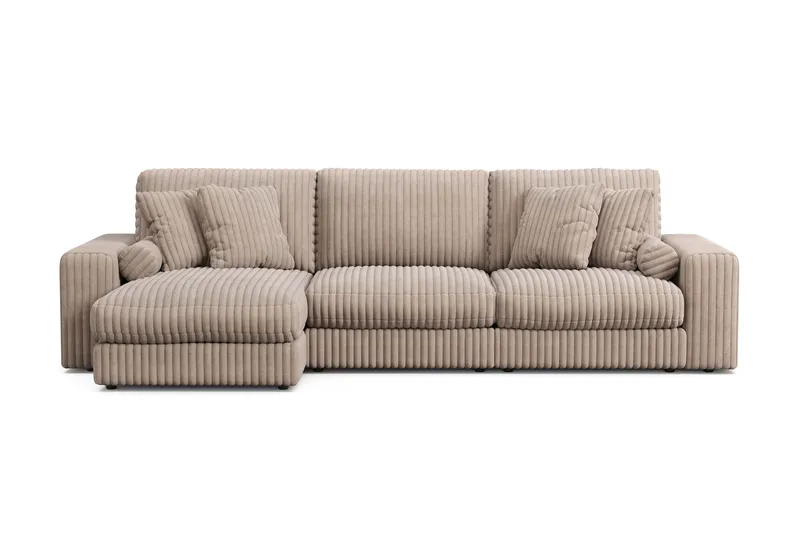 Arken Lyx 5-sits Vändbar L-formad Djup Divansoffa i Manchester - Greige - Products - Möbler - Soffa - Divansoffa & schäslongsoffa