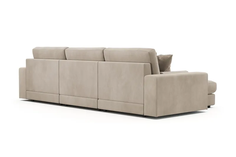 Arken Lyx 5-sits Vändbar L-formad Djup Divansoffa i Manchester - Greige - Products - Möbler - Soffa - Divansoffa & schäslongsoffa