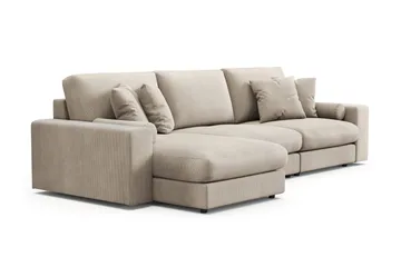 Arken Lyx 5-sits Vändbar L-formad Djup Divansoffa i Manchester - Greige - Products - Möbler - Soffa - Divansoffa & schäslongsoffa