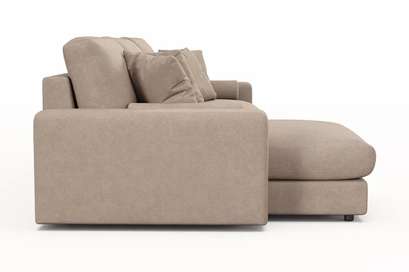 Arken Lyx 5-sits Vändbar L-formad Djup Divansoffa i Tyg - Beige - Products - Möbler - Soffa - Divansoffa & schäslongsoffa