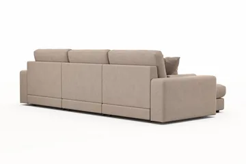 Arken Lyx 5-sits Vändbar L-formad Djup Divansoffa i Tyg - Beige - Products - Möbler - Soffa - Divansoffa & schäslongsoffa
