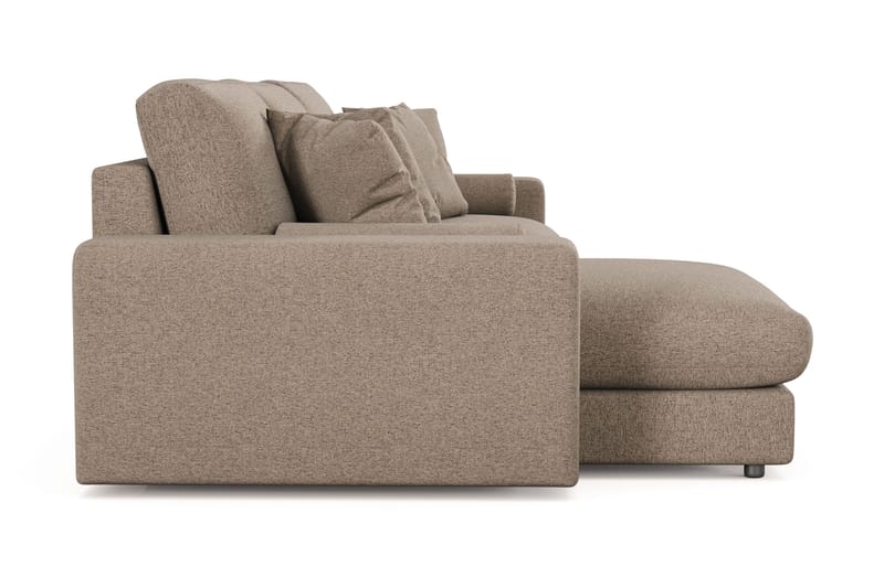 Arken Lyx 5-sits Vändbar L-formad Djup Divansoffa i Tyg - Brun - Products - Möbler - Soffa - Divansoffa & schäslongsoffa