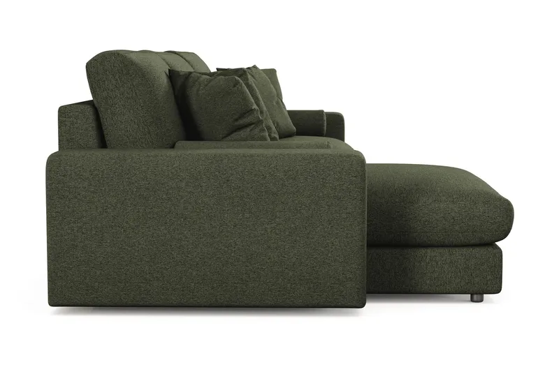 Arken Lyx 5-sits Vändbar L-formad Djup Divansoffa i Tyg - Grön - Products - Möbler - Soffa - Divansoffa & schäslongsoffa