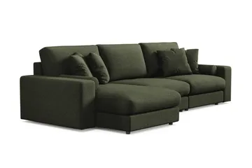 Arken Lyx 5-sits Vändbar L-formad Djup Divansoffa i Tyg - Grön - Products - Möbler - Soffa - Divansoffa & schäslongsoffa