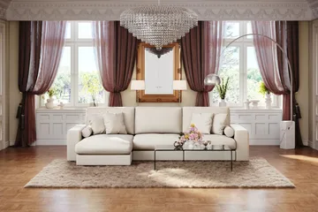 Arken Lyx 5-sits Vändbar L-formad Djup Divansoffa i Tyg - Ljusbeige - Products - Möbler - Soffa - Divansoffa & schäslongsoffa