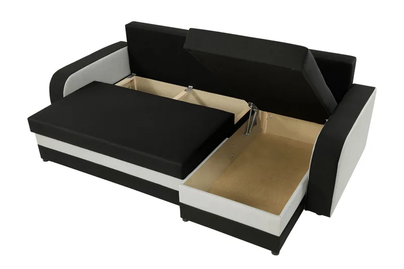 Alvared 3-sits Hörnbäddsoffa Universal - Brun/Beige - Products - Möbler - Soffa - Bäddsoffa - Bäddsoffa divan