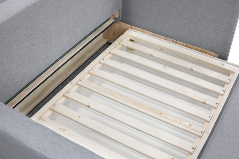 Bäddsoffa 2-sits grå - Grå - Products - Möbler - Soffa - Bäddsoffa - Framåtbäddad bäddsoffa