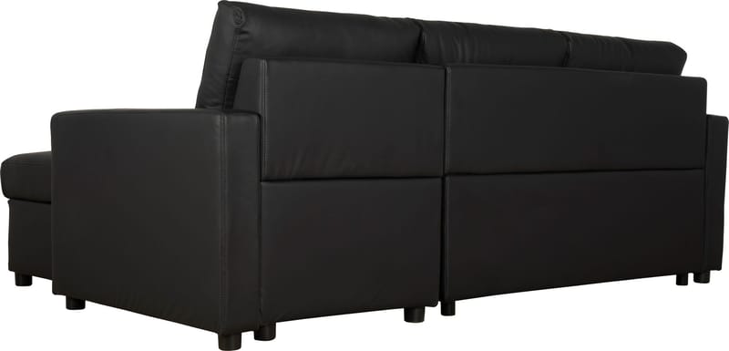 Bäddsoffa 218 cm PU-läder svart - Dream - svart - Products - Möbler - Soffa - Bäddsoffa - Bäddsoffa divan