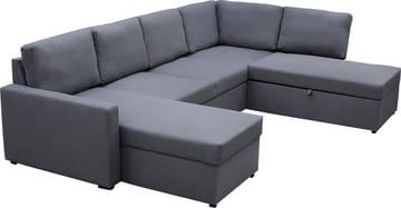 Bäddsoffa Dream U-form - Mörkgrå - Products - Möbler - Soffa - Bäddsoffa - U bäddsoffa