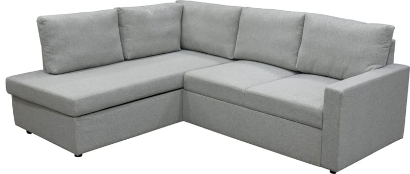 Bäddsoffa med förvaring 232 cm bred - Ljusgrå - Products - Möbler - Soffa - Bäddsoffa - Hörnbäddsoffa