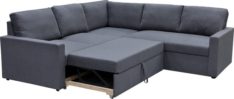 Bäddsoffa med förvaring - Grå - Hörnsoffa - Mörkgrå - Products - Möbler - Soffa - Bäddsoffa - Hörnbäddsoffa