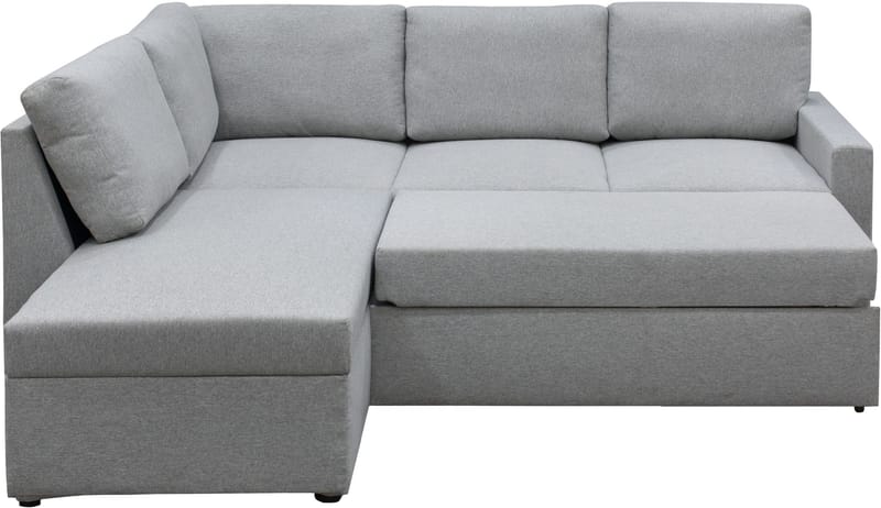 Bäddsoffa med förvaring - Grå - Products - Möbler - Soffa - Bäddsoffa - Hörnbäddsoffa