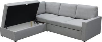 Bäddsoffa med förvaring - Grå - Products - Möbler - Soffa - Bäddsoffa - Hörnbäddsoffa