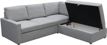 Bäddsoffa med förvaring - Grå - Products - Möbler - Soffa - Bäddsoffa - Hörnbäddsoffa