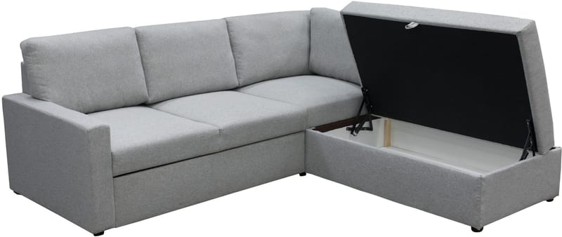 Bäddsoffa med förvaring - Grå - Products - Möbler - Soffa - Bäddsoffa - Hörnbäddsoffa