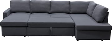 Bäddsoffa Tärnö U-modell - Mörkgrå - Products - Möbler - Soffa - Bäddsoffa - Bäddsoffa divan