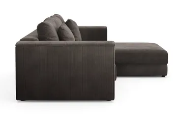Bergen Djup 3-sits Bäddsoffa med vändbar divan och förvaring - Brown - Products - Möbler - Soffa - Bäddsoffa - Bäddsoffa divan