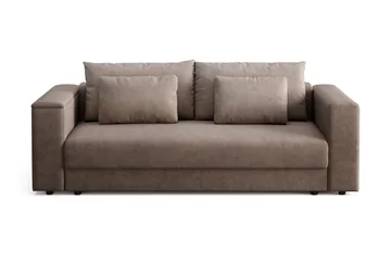 7 cm Mjuk/Medium Polyeterskum, Vändbar Sommar- & Vintersida, Tvättbar Klädsel - Brun
