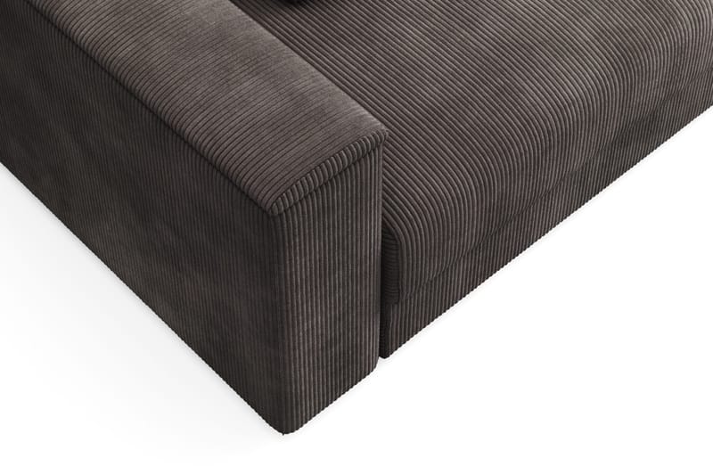 Bergen Extra djup 3-sits Bäddsoffa med Divan och Bäddmadrass i Latex och Tvättbar klädsel - Mörkgrå - Products - Möbler - Soffa - Bäddsoffa - Bäddsoffa divan