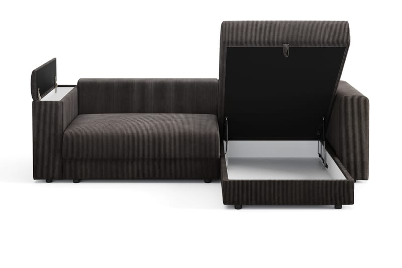 Bergen Extra djup 3-sits Bäddsoffa med Divan och Bäddmadrass i Latex och Tvättbar klädsel - Mörkgrå - Products - Möbler - Soffa - Bäddsoffa - Bäddsoffa divan