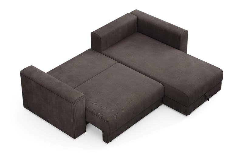Bergen Extra djup 3-sits Bäddsoffa med Divan och Bäddmadrass i Latex och Tvättbar klädsel - Mörkgrå - Products - Möbler - Soffa - Bäddsoffa - Bäddsoffa divan