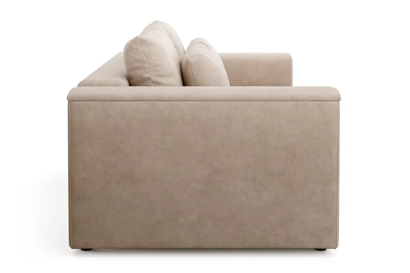 Bergen Extra Djup 3-sits Bäddsoffa med förvaring - Beige - Products - Möbler - Soffa - Bäddsoffa - 3 sits bäddsoffa