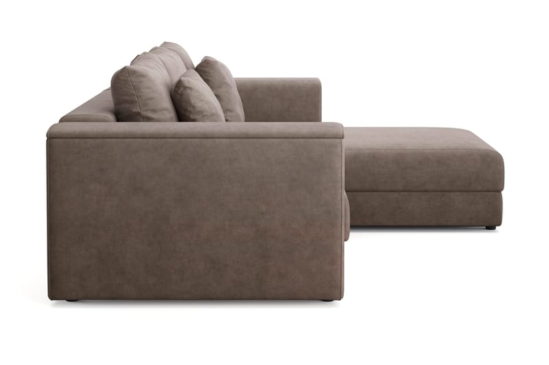 Bergen Extra Djup 3-sits Bäddsoffa med vändbar divan och förvaring - Brun - Products - Möbler - Soffa - Bäddsoffa - Bäddsoffa divan