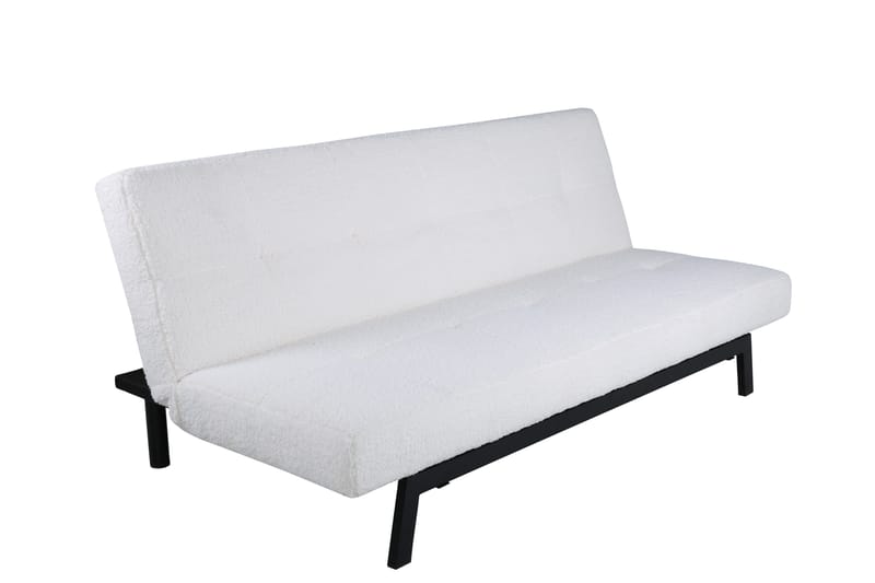 Bodil Bäddsoffa - Vit/Svart - Products - Möbler - Soffa - Bäddsoffa - Bäddsoffa längsbäddad