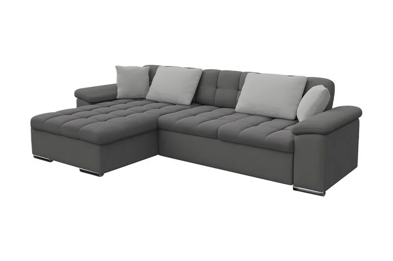 Camior Bäddsoffa m. Divan Förvaring 3-sits 227x129, Grå
