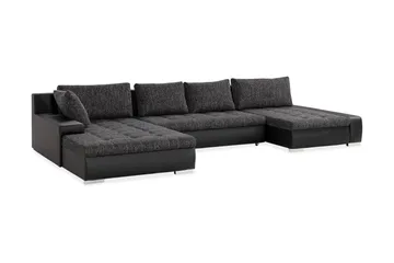 Cillo 2-sits Bäddsoffa - Svart/Grå - Products - Möbler - Soffa - Bäddsoffa - U bäddsoffa