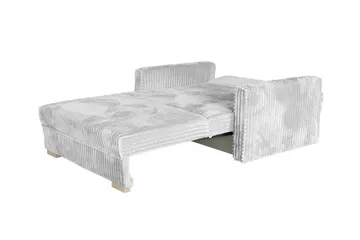 Denegal 2-sits liten bäddsoffa i Sammet - Grå - Products - Möbler - Soffa - Bäddsoffa - 2 sits bäddsoffa