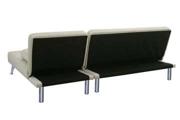 Divansoffa med bäddfunktion beige sammet - beige - Products - Möbler - Soffa - Bäddsoffa - Bäddsoffa divan