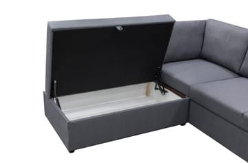 Dream hörnsoffa med bäddfunktion och förvaring - Mörkgrå - Mörkgrå - Products - Möbler - Soffa - Bäddsoffa - Hörnbäddsoffa