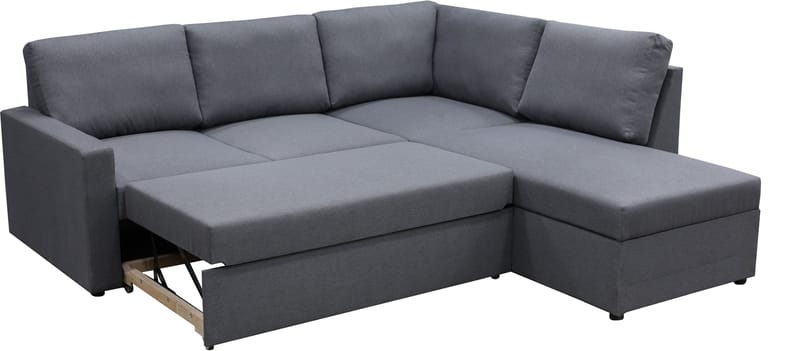 Dream hörnsoffa med bäddfunktion och förvaring - Mörkgrå - Mörkgrå - Products - Möbler - Soffa - Bäddsoffa - Hörnbäddsoffa