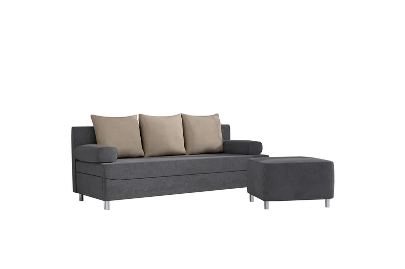 Eifion Bäddsoffa 3-sits, Mörkgrå