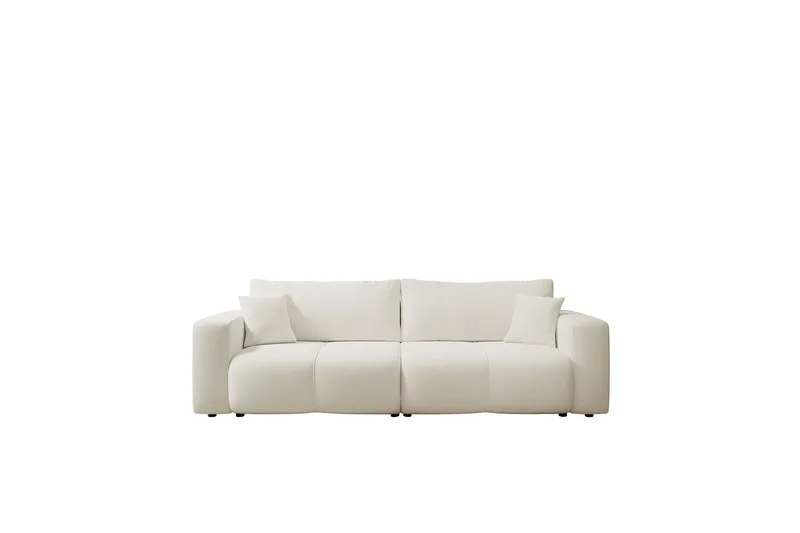 Flo Bäddsoffa 3-sits i Plysch, Grå