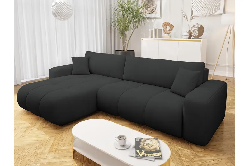 Flo Bäddsoffa med Divan 3-sits - Grå - Products - Möbler - Soffa - Bäddsoffa - Bäddsoffa divan