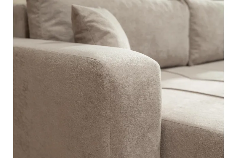 Flo Bäddsoffa med Divan 3-sits - Grå - Products - Möbler - Soffa - Bäddsoffa - Bäddsoffa divan