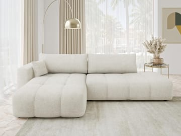 Flo Bäddsoffa med Divan 4-sits - Vit - Products - Möbler - Soffa - Bäddsoffa - Bäddsoffa divan