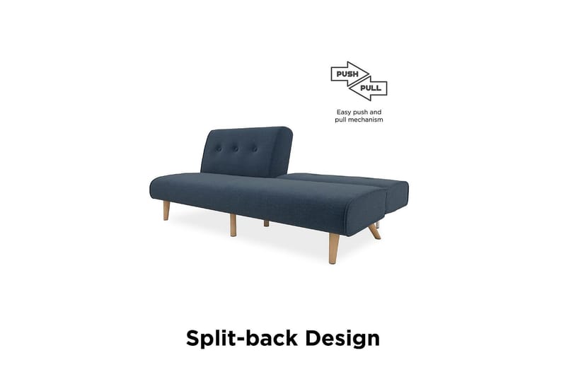 Palm Springs Futon Blå - Novogratz - Products - Möbler - Soffa - Bäddsoffa - Futon - Futon soffa