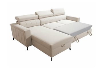 Galbally 3-sits Hörnbäddsoffa Ljusgrå - Products - Möbler - Soffa - Bäddsoffa - Hörnbäddsoffa