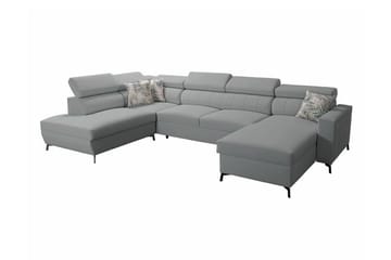 Galbally 5-sits Hörnbäddsoffa Ljusgrå - Products - Möbler - Soffa - Bäddsoffa - Hörnbäddsoffa