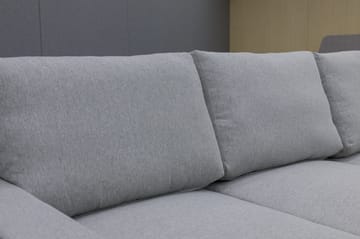 Hörnsoffa med bäddfunktion och förvaring - Grå - Products - Möbler - Soffa - Bäddsoffa - Hörnbäddsoffa