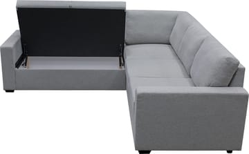 Hörnsoffa med bäddfunktion och förvaring - Grå - Products - Möbler - Soffa - Bäddsoffa - Hörnbäddsoffa